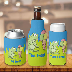 Frosch mit Eiscreme Dosenkühler