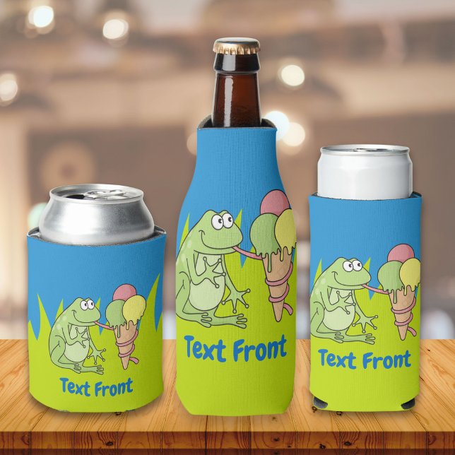 Frosch mit Eiscreme Dosenkühler (Von Creator hochgeladen)
