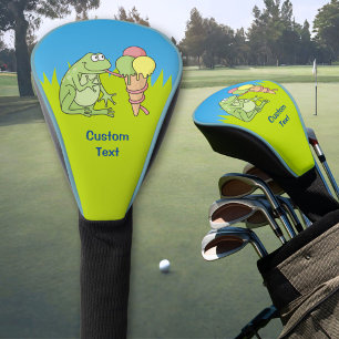 Frosch mit Eiscreme Golf Headcover