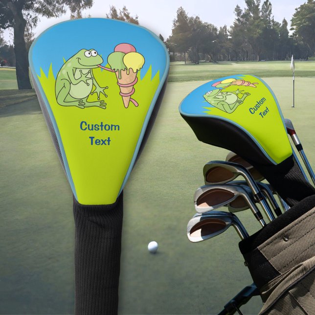 Frosch mit Eiscreme Golf Headcover (Von Creator hochgeladen)