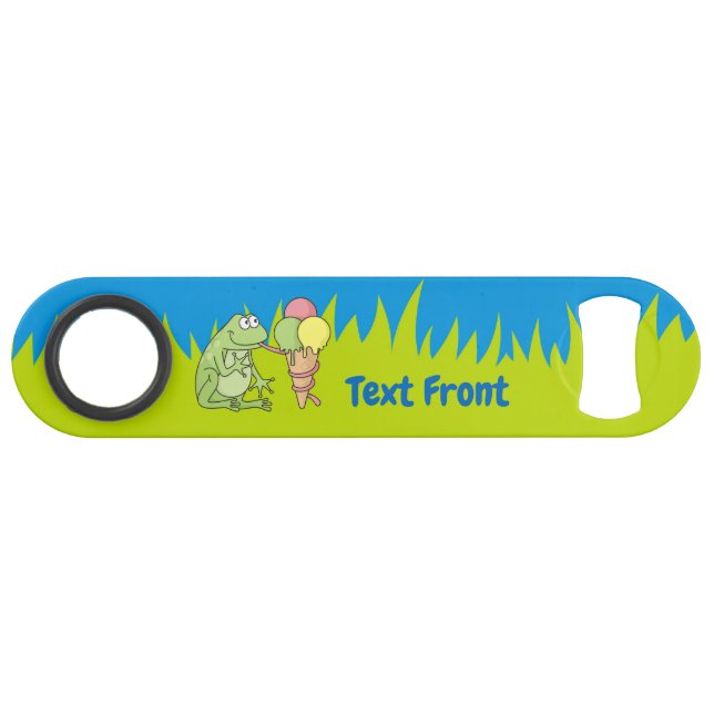 Frosch mit Icecream-Bar-Key Speed Flaschenöffner (Vorderseite (Horizontal))
