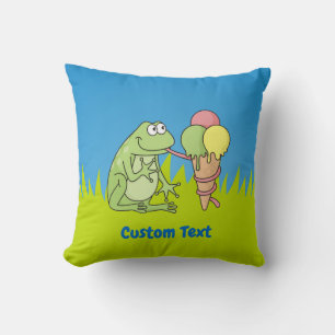 Frosch mit Icecream-Kissen Kissen