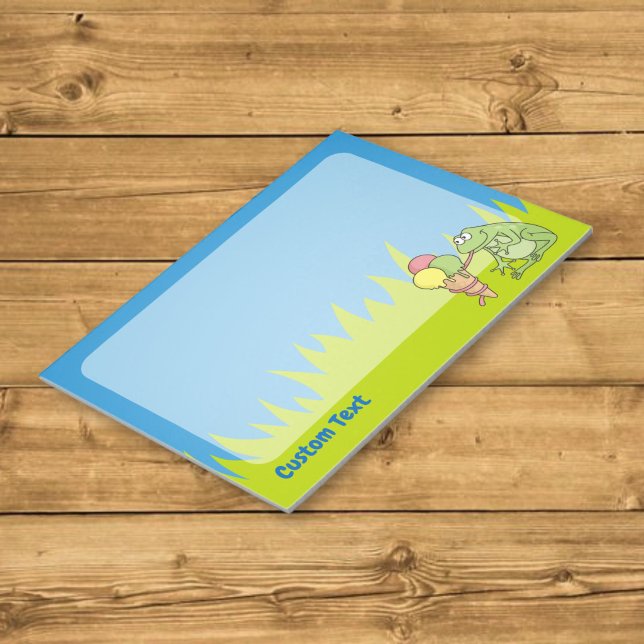Frosch mit Icecream Notepad Notizblock (Von Creator hochgeladen)