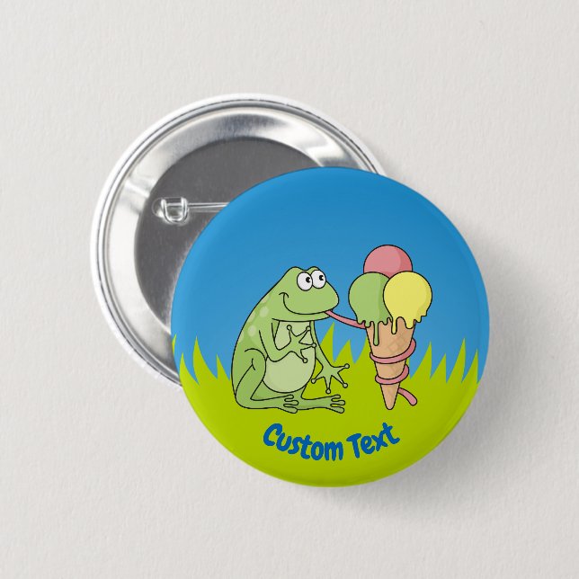 Frosch mit Icecream-Taste Button (Vorne & Hinten)