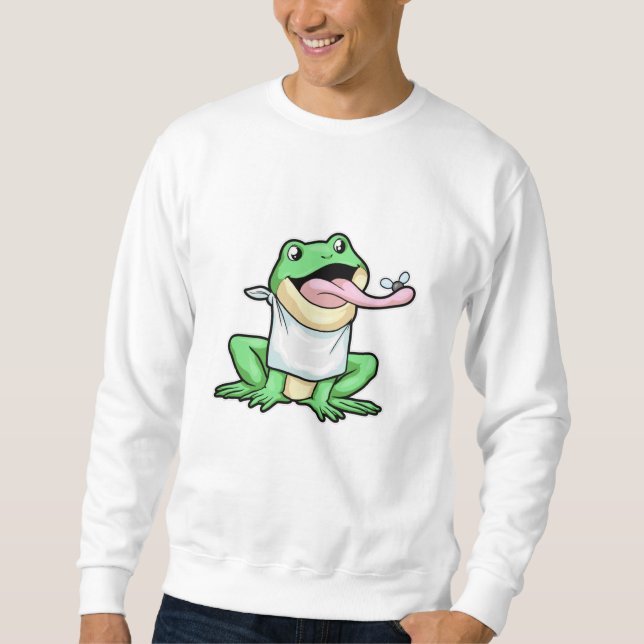 Frosch mit Käfer Sweatshirt (Vorderseite)