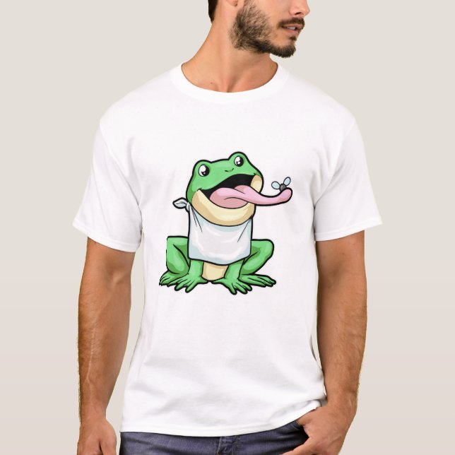 Frosch mit Käfer T-Shirt (Vorderseite)