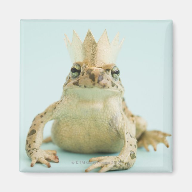 Frosch mit Krone Magnet (Vorne)