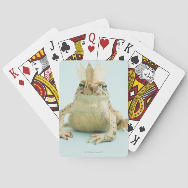 Frosch mit Krone Spielkarten (Rückseite)