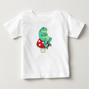 Frosch mit Pilz Baby T-shirt