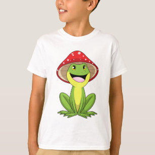 Frosch mit Pilz T-Shirt