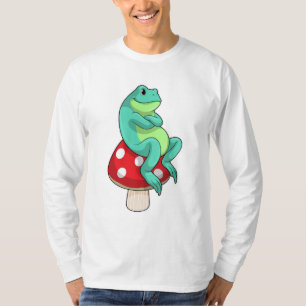 Frosch mit Pilz T-Shirt
