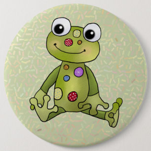 Frosch mit Punkten Button
