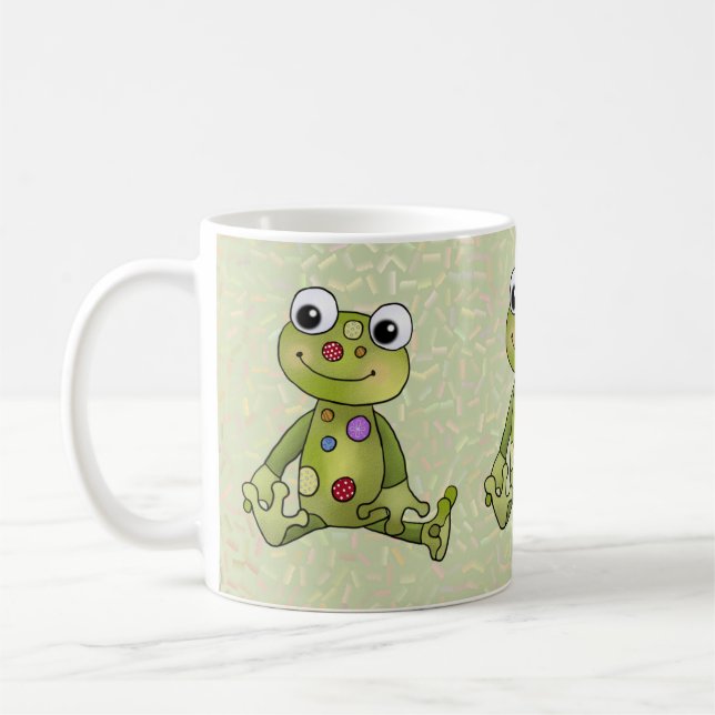 Frosch mit Punkten Kaffeetasse (Links)
