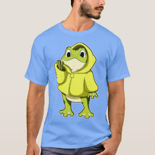 Frosch mit Regenmantel T-Shirt