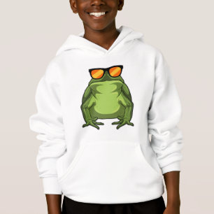 Frosch mit Sonnenbrille Hoodie