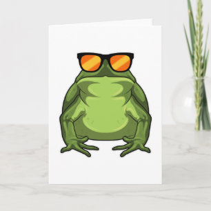 Frosch mit Sonnenbrille Karte