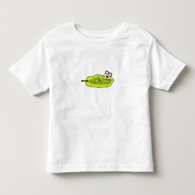 Frosch mit Sonnenbrille Kleinkind T-shirt (Vorderseite)