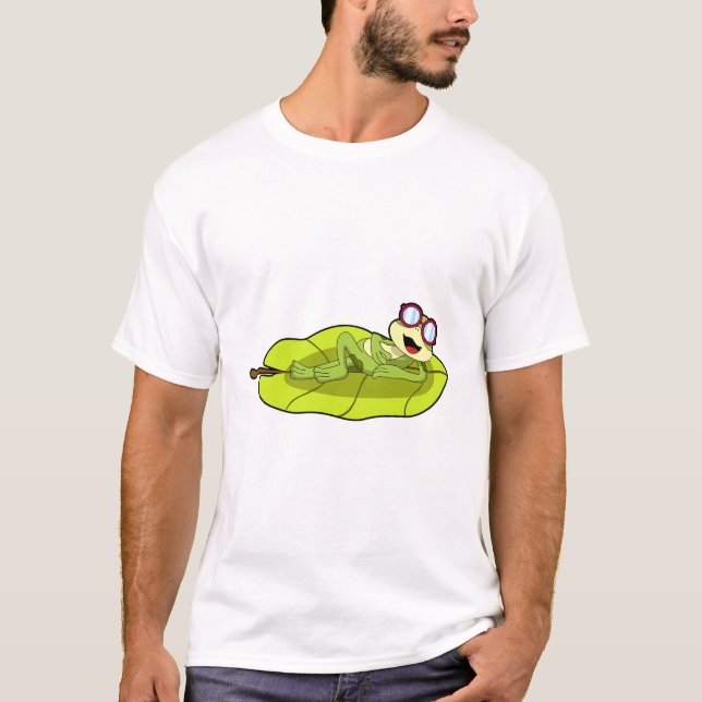 Frosch mit Sonnenbrille T-Shirt (Vorderseite)