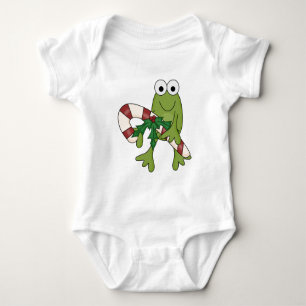 Frosch mit Süßkanistenhemden und Geschenken Baby Strampler