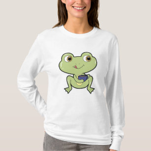 Frosch mit Tasse Kaffee T-Shirt