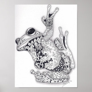 Frosch mit Vollgröße Poster