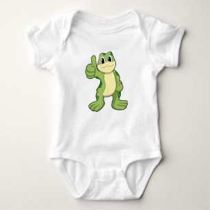 Frosch mit Zustimmung Baby Strampler