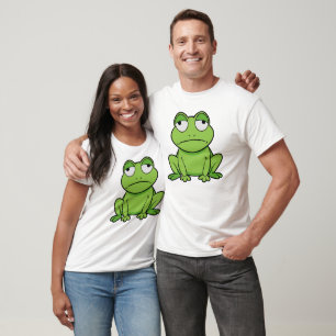 Frosch müde, lustiger Cartoon Frosch T-Shirt