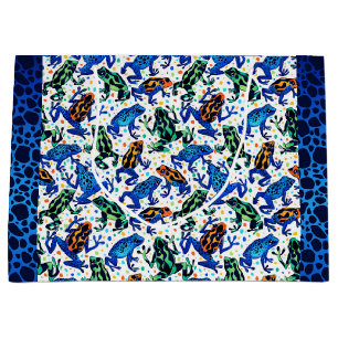 Frosch Muster Geschenktasche Große Geschenktüte