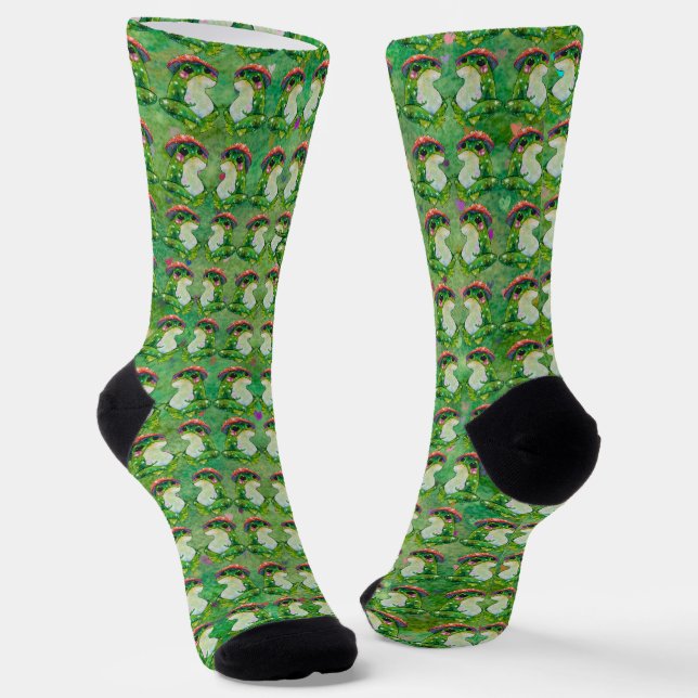 Frosch namens Clover Socken (Gewinkelt)