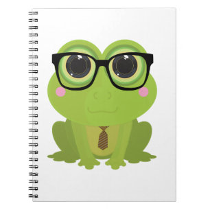 Frosch-Nerd Notizblock