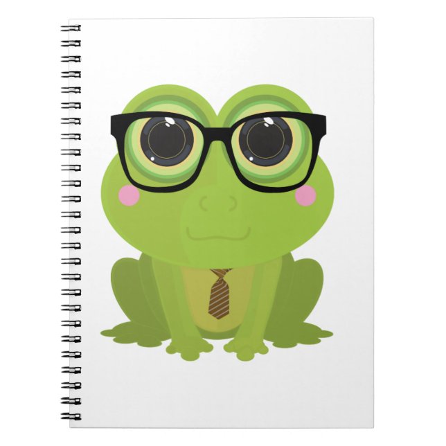 Frosch-Nerd Notizblock (Vorderseite)