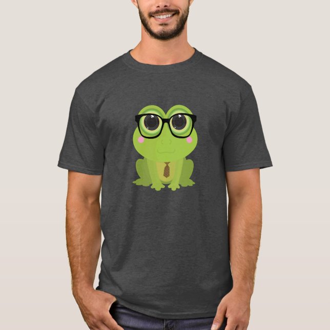 Frosch-Nerd T-Shirt (Vorderseite)