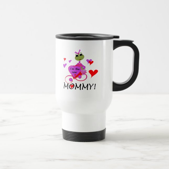 Frosch New Mommy T - Shirt und Geschenke Reisebecher (Rechts)