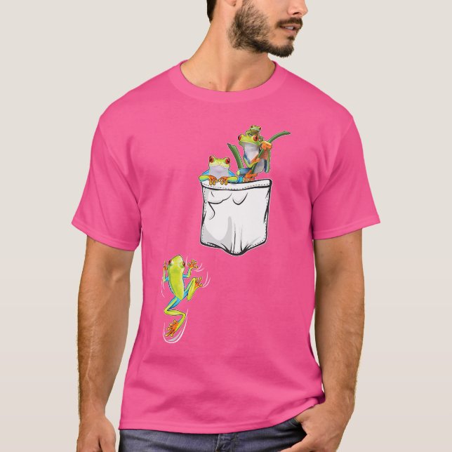 Frosch Niedliche Froschtasche für Frosch T-Shirt (Vorderseite)