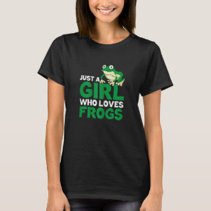 Frosch Niedliche Kinder nur ein Mädchen, das Frösc T-Shirt