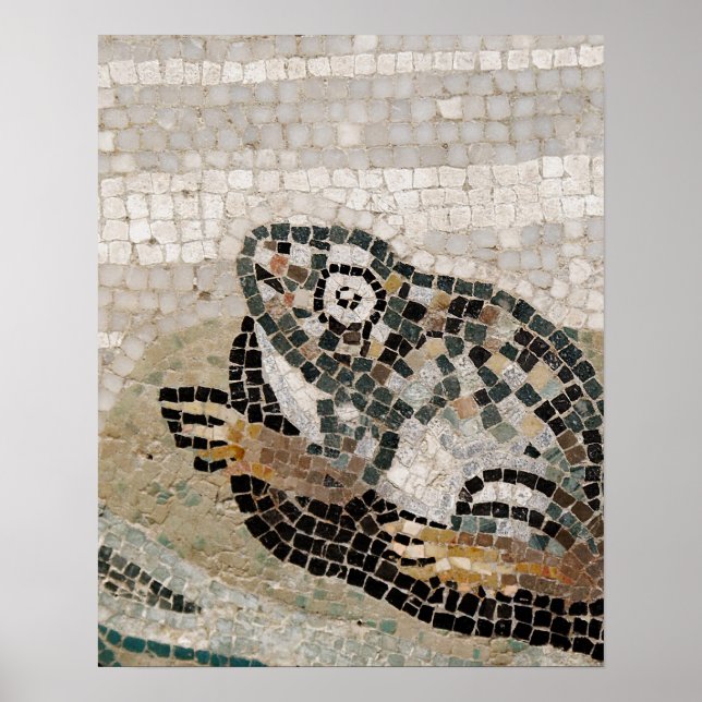 Frosch, Nilmosaik, aus dem Haus des Faun Poster (Vorne)