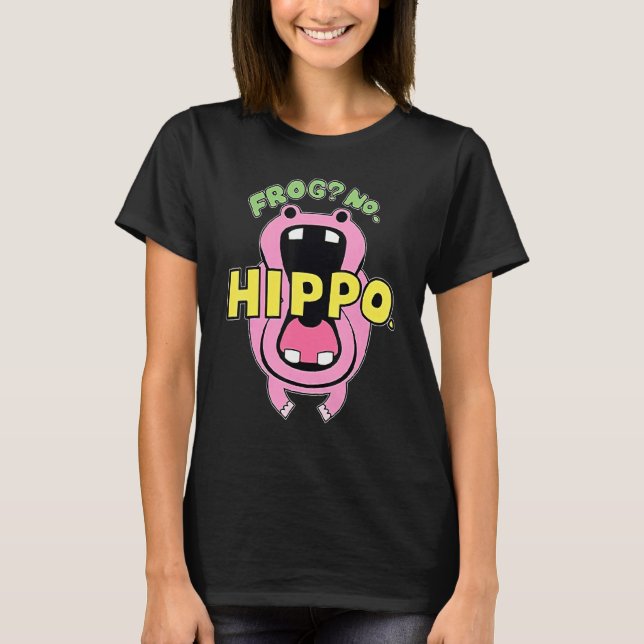 Frosch No Hippo Funny Niedlich Crazy Frog T-Shirt (Vorderseite)