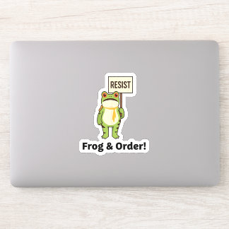 Frosch & Ordnung! Widerstand-Aufkleber Aufkleber