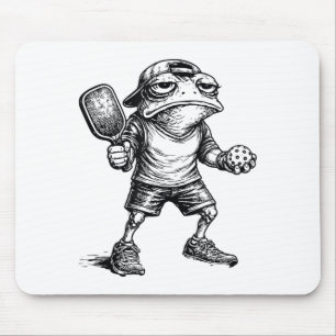 Frosch-Paddleball Männer Frauen mürrischer Frosch Mousepad