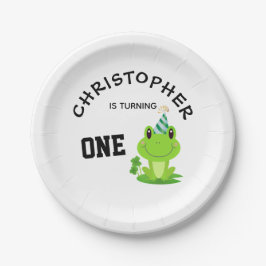 Frosch Party Erstgeburt Sumpf Grüner Frogg Pappteller