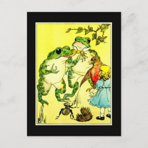 Frosch-Party Postkarte