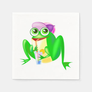 Frosch-Party Serviette