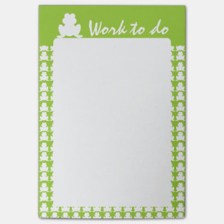 Frosch Pattern Post-it Klebezettel
