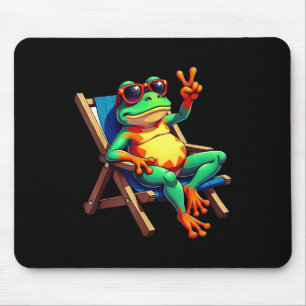 Frosch Peace Sign Sungles Summer Mousepad