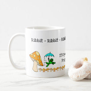 Frosch, Pilz, Ribbit Ribbit Tasse Frogging