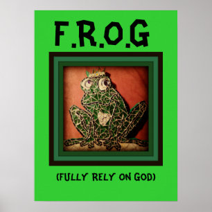 FROSCH Plakat beruhen völlig auf Gott