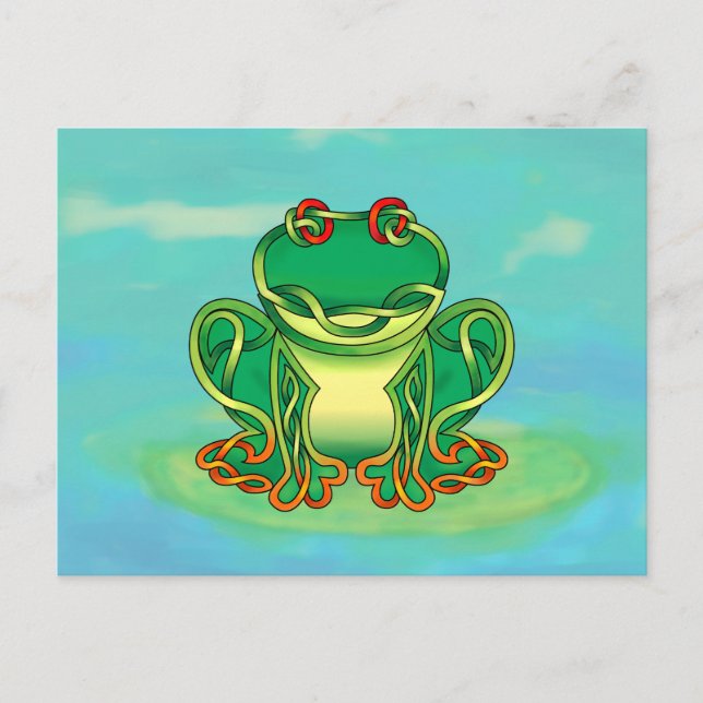 Frosch Postkarte (Vorderseite)