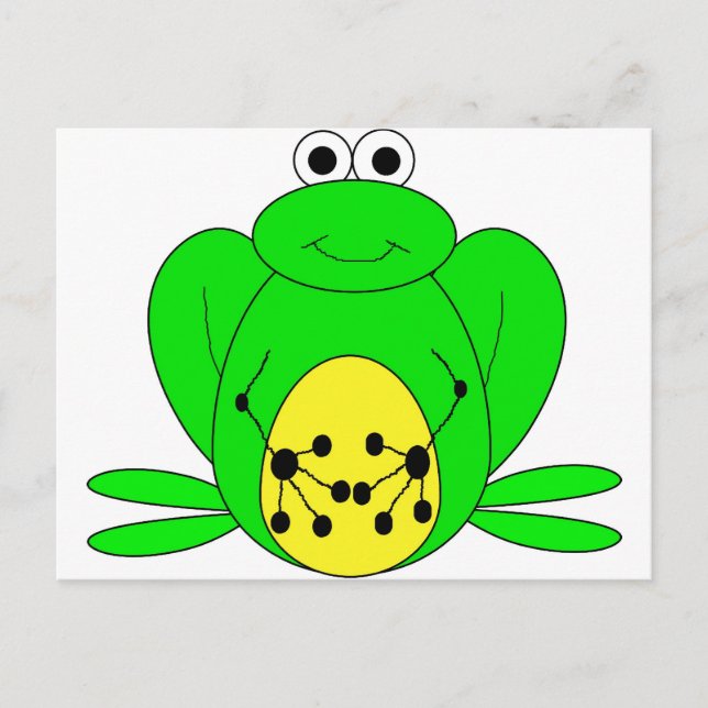 Frosch Postkarte (Vorderseite)