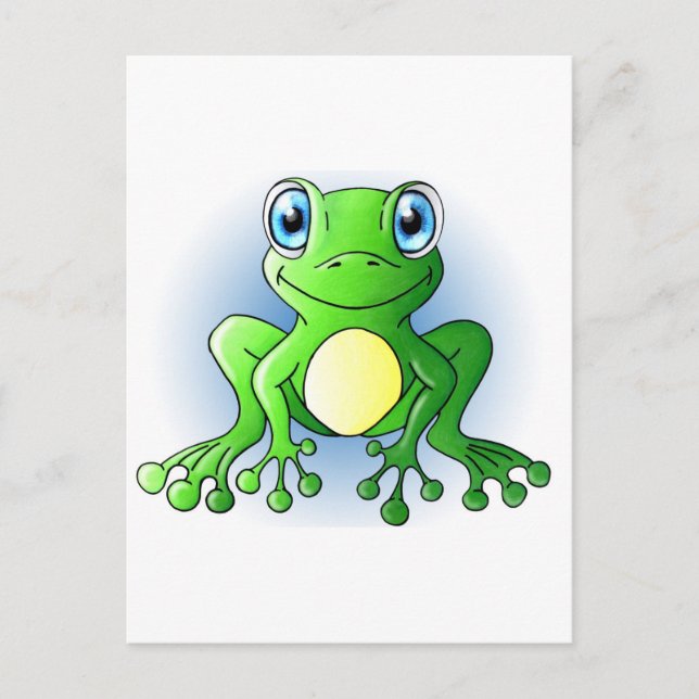 Frosch Postkarte (Vorderseite)