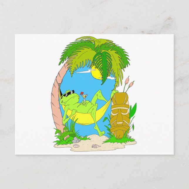 Frosch Postkarte (Vorderseite)